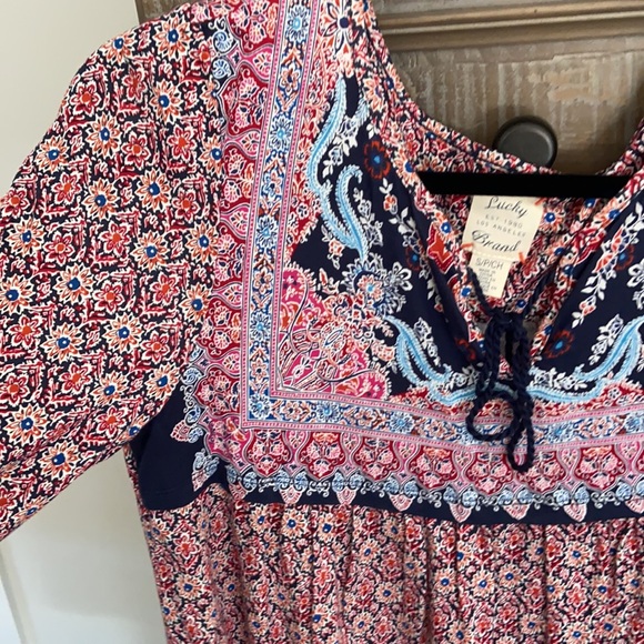 NWOT Lucky Brand boho shift dress - Picture 3 of 5